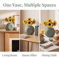 thumbnail image 5 of Unique Bargains Geometric Flower Nordic Minimalist BudVase Green 3.9"L x 1.2"W x 6.9"H, 5 of 5