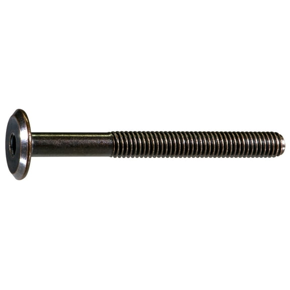 6mm-1.00 x 60mm Antique Bronze Painted Joint Connector Bolts (6 pcs.)