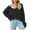 Black, variant on GigrtiJin Women off Shoulder Knit Sweaters V Neck Long Sleeve Loose Pullover Tops Lightweight Comfy Casual Sweater