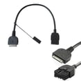 thumbnail image 4 of New Black Aux Input Interface Cable Port Fit for Infiniti Nissan Ipod 284H2-Zt50A, 4 of 5