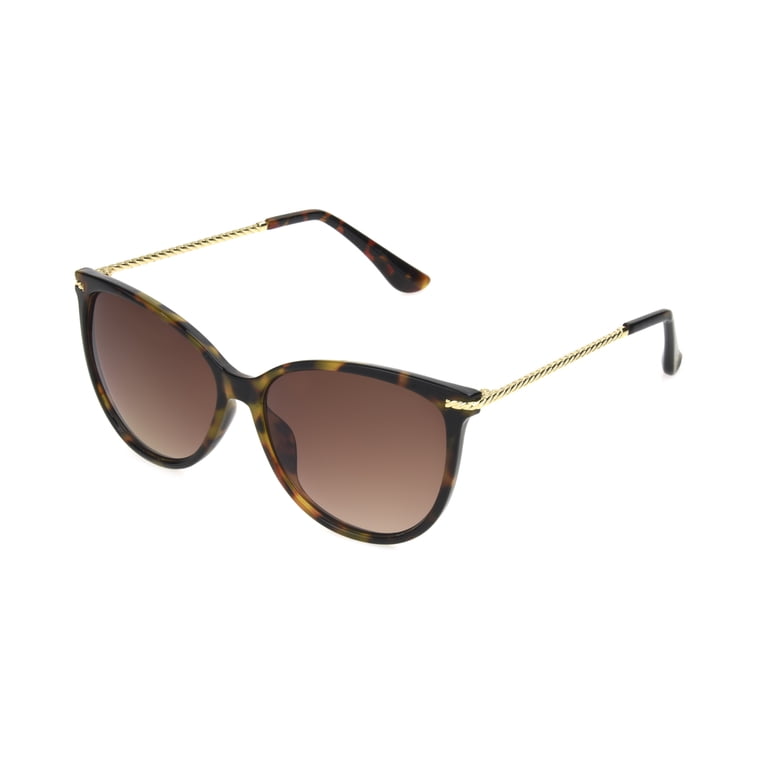 Foster Grant Cat Eye Tortoise Sunglasses, Brown photo 2