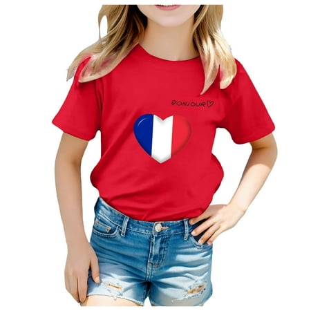 

Kid Printed Casual Short Sleeve Top T Shirt Toddler Girl Undershirts Baby Coils Baby Girl Rainbow Top for Girls Toddler Girl Long Sleeve T Shirts Long Tee Shirt Mega64 Shirt Girls Short Sleeve Shirts