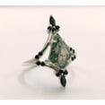 thumbnail image 2 of Gitanshjewels Nature Inspired 1.50 Carat Natural Green Moss Agate Solitaire Engagement Rin, 2 of 5