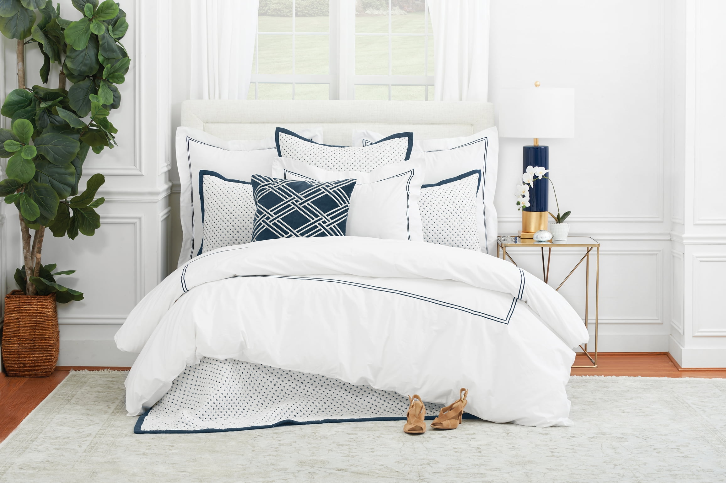 Legacy Ink Cotton Lightweight Breathable Luxury Full/Queen Duvet Cover