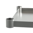 thumbnail image 6 of Emma + Oliver Under Shelf for Prep and Work Tables - Adjustable Galvanized Lower Shelf for 24" x 48" Stainless Steel Tables, 6 of 10