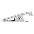 thumbnail image 3 of 100PCS 1.06IN / 27mm Mini Metal Alligator Clips, Clamps Silver Tone Plated Test Line Spring Clamps., 3 of 6