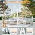 thumbnail image 3 of PPXIA Garden Dome Tent House Outdoor 12 FT, Dome Tents with PVC Cover and Garden Dome Mesh, Weatherproof Greenhouse Garden Tent, Transparent Garden Dome House for Backyard, Party, 3 of 11