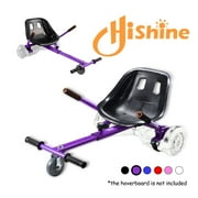 Hoverboard Seat Attachment Go-Kart Fits 6.5”/8”/10” Hoverboards, Hover Cart for Kids , Accessory for Self Balancing Scooter, Purple