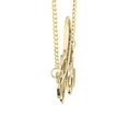 thumbnail image 3 of 14K Gold  Plain Gold Name Plate Necklace | Style #54, 3 of 4