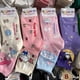 thumbnail image 2 of Sanrio-Hello Kitty Kuromi Melody calcetines de algodón de dibujos animados para mujer, medias de media caña, Cinnamoroll, moda Kawaii, regalos de navidad, 2 of 4