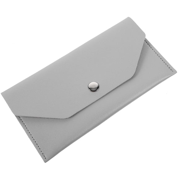 Raindrops Small Zipper Wallet for Women Men Pu Leather 1Set 7.0x3.6x0.4In