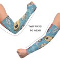 thumbnail image 4 of Space Rockets Arm Sleeves UV Sun Protection Cooling Sleeves Sun Sleeves Unisex Ice Silk Arm Sleeve with Thumb Hole for Running Cycling Driving Outdoor Sports, 4 of 7