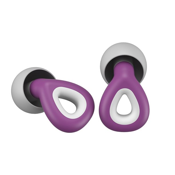 Tapones para los oídos de silicona que cancelan el ruido del sueño Tapones para los oídos Un par para la escuela (púrpura) Hugtrwg Nuevos Originales