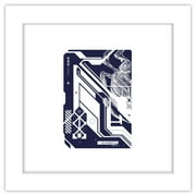 Gallery Pops DC Comics Blue Beetle - Alien Biotech Scarab Wall Art, White Framed Version, 12" x 12"