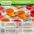 thumbnail image 3 of Juego de 200 vasos de plástico para porciones Freshware de 2 onzas con tapas, 3 of 3