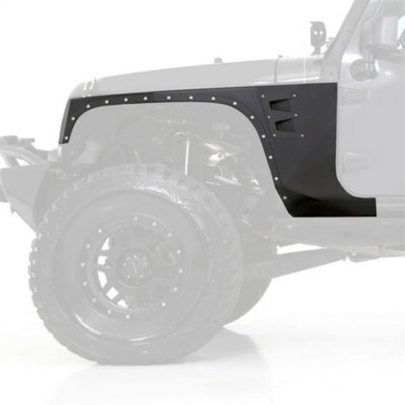KarParts360 For Jeep Wrangler JK 2007-2016 XRC Fender Armor | Pair | Front | Textured Black | 2-Door/4-Door
