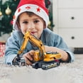 thumbnail image 2 of Kids Toys under $5! CQCYD Construction Truck Toys, Large Sound And Light Music Kids Toy Car Boy Engineering Excavator Ground Drilling Model, 2 of 6