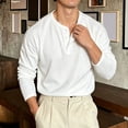thumbnail image 4 of Mens Shirts, Mens Muscle Henley Shirts Lightweight Workout T-Shirt Gym Tee | Solid Color Comfortable Soft Athletic Short Sleeve with Button, 4 of 5