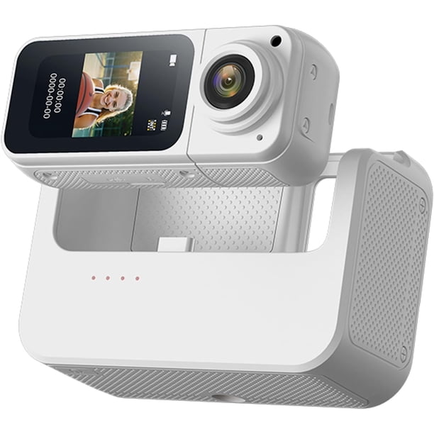 Bewinner Cámara Corporal de Acción Portátil con Audio y Vídeo, Cámaras Portátiles de 2,7 K y 12 MP, Pantalla a Color de 1,47 Pulgadas y ángulo de 170 Grados, Videocámara Personal Portátil (Black)