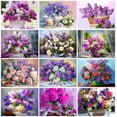 thumbnail image 2 of EverShine-pintura con diamantes de imitación, mosaico de flores, Cuadrado completo, imagen nueva 2023, bordado de diamantes, lila, lavanda, arte de pared, 2 of 4