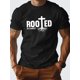 thumbnail image 1 of ROOTED IN CHRIST Pure Cotton Men's Tshirt Comfort Fit Tee For Adult, Men, Women, Teen, Teenager, Adolescent, Youth, 1 of 5