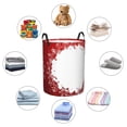 thumbnail image 3 of Lsque Winter Christmas Snowflake pattern Laundry Hamper Basket, Tall Woven Rope Hamper Basket for Clothes, Lightweight Storage Basket, Collapsible Waterproof-Small, 3 of 8