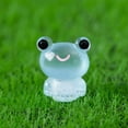 thumbnail image 6 of Clearance! 20pcs Resin Frogs Figurines Miniature Frog Figurines Garden Tiny Luminous Frogs Ornaments, 6 of 7