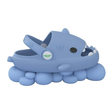 

SAYOO Kids Summer Beach Slippers Cartoon Shark Shaped Soft Sandals with Thick Nonslip Soles for Girls Boys 4 Colors