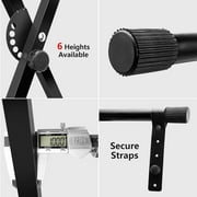 Likegreen Adjustable Single-X-Style Keyboard Stand with Locking Straps, 6 Height Adjustable for 61/76/88 Keys