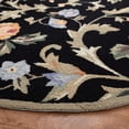 thumbnail image 4 of Safavieh Chelsea Georgiana Bordered Wool Area Rug, Black, 3' x 3' Round, 4 of 12
