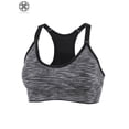 thumbnail image 3 of Luxtrada Women's Adjustable Back Padded Sports Bra Seamless Mesh Racerback Middle Impact, 3 of 9