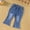 ZB-Blue-2025, variant on MKOSPLRT 1-6 Years Bell Bottom Jeans for Girl High Waist Bootcut Jeans Distressed Flare Denim Pants Retro Pearl Jeans with Pockets