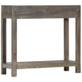 thumbnail image 4 of vidaXL Console Table Grey 86x30x76 cm Solid Mango Wood, 4 of 5