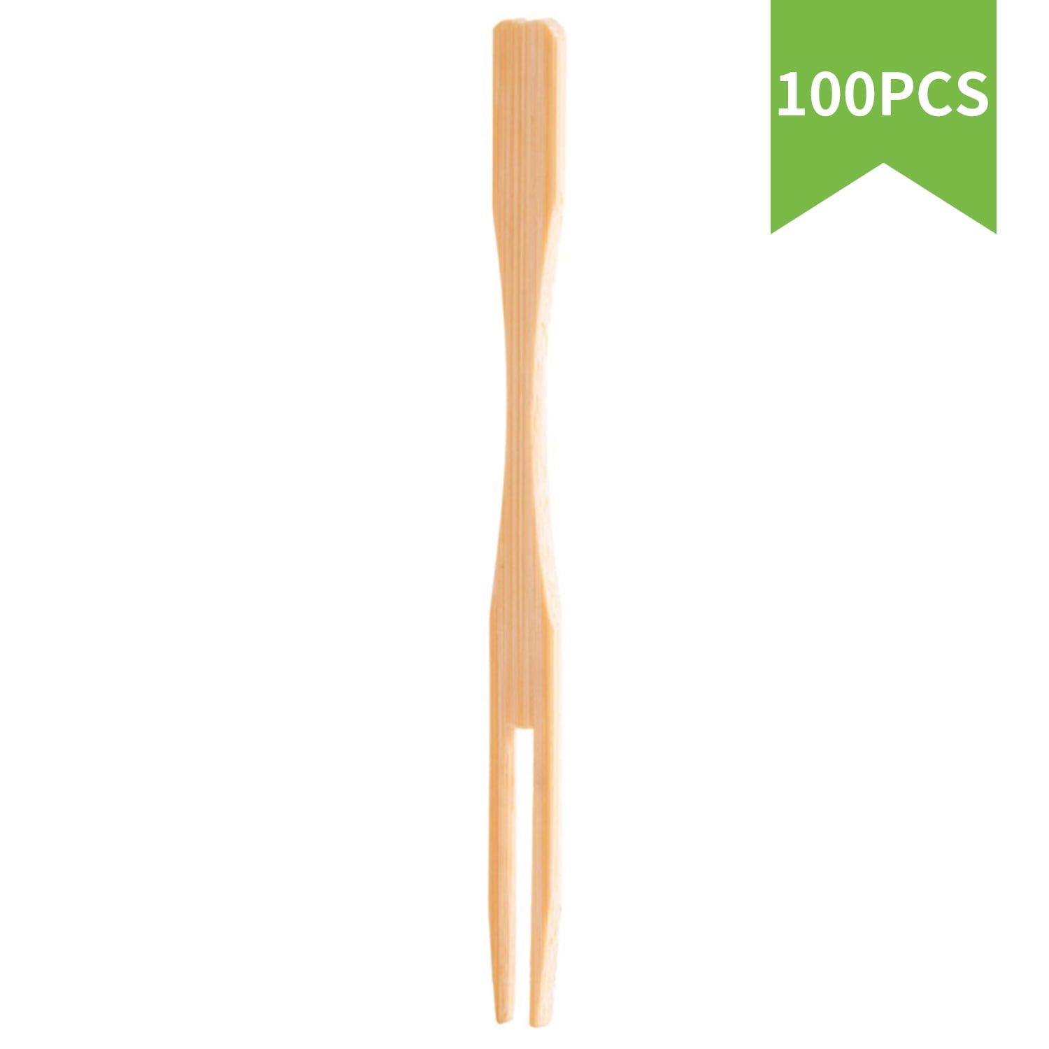 Homgeek Fruit Fork Dessert Bamboo Forks Mini Food Picks Kitchen Set