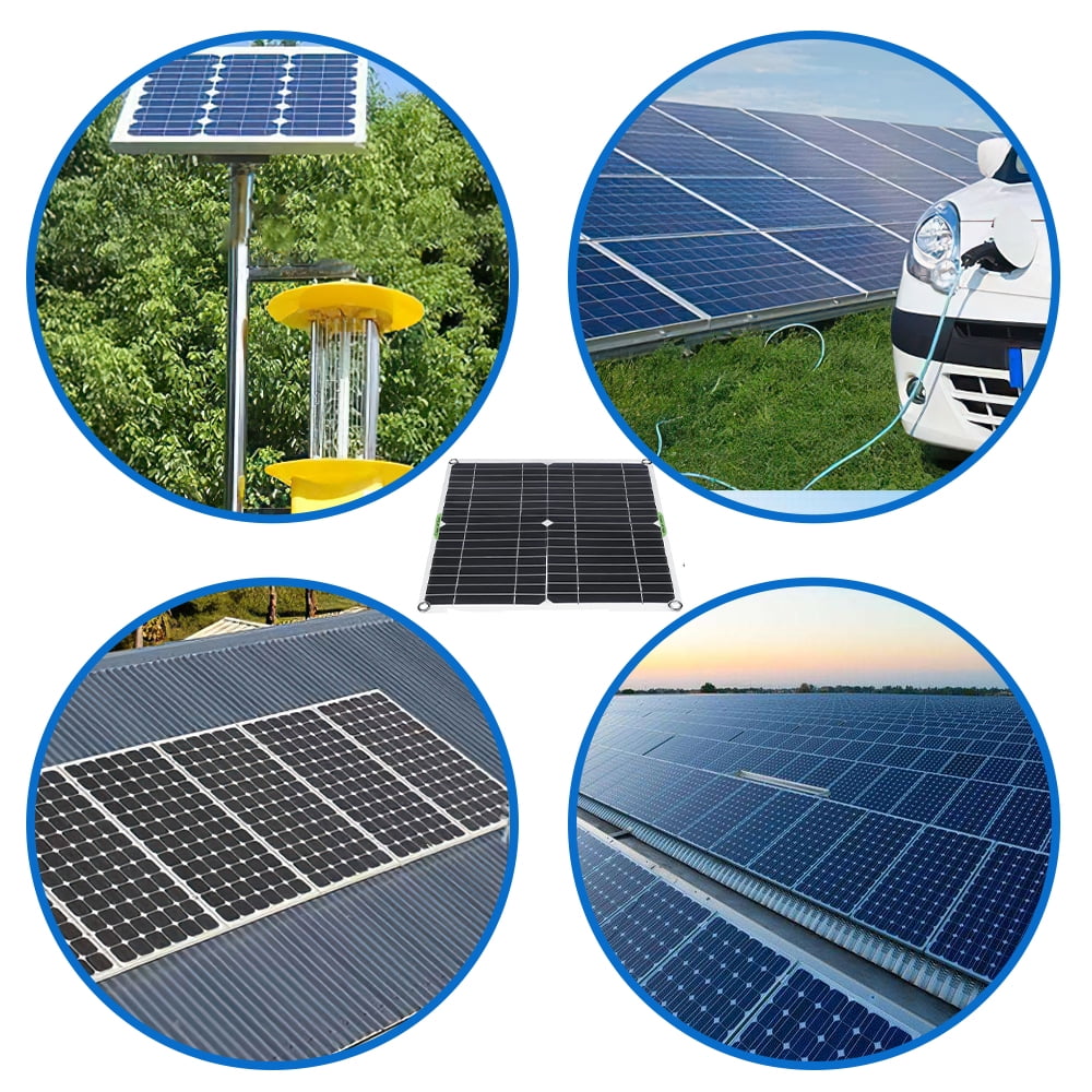MDHAND 400 Watts Solar Panel Kit, 100A 12V Battery Charger with Controller for Outdoor Caravan Boat/Car/RV