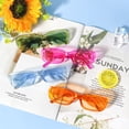 thumbnail image 4 of Gafas de sol Pibupibu Y2K, color fiesta, rectángulo pequeño, paquete de 8, 4 of 7
