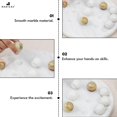 thumbnail image 3 of Juego Marble Tic Tac Toe Radicaln, blanco y verde, 25 cm, con bolas, 3 of 6