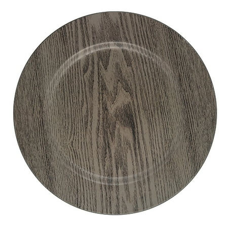 

Richland Charger Plates 13 Faux Woodgrain Set of 24