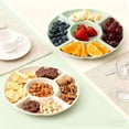 thumbnail image 2 of 5 Pcs Serving Platters, Unbreakable Snack Trays With 5 Sections, Reusable PP Serving Trays For Candy, Fruits, Nuts, Snacks, Perfect For Party And Entertaining, Dishwasher Safe, 2 of 7