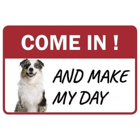 Australian Shepherd Come In And Make My Day Business Store Retail Counter