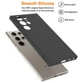 thumbnail image 6 of For Samsung Galaxy S24 Ultra Phone Case, Ebizware Shockproof Liquid Silicone Case Full-Body Protective Rugged Rubber Case Cover with Microfiber Lining for Galaxy S24 Ultra (Black), 6 of 10