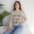 thumbnail image 7 of Coffee yoga naps sweatshirt, Unisex Heavy Blend™ Crewneck Sweatshirt, 7 of 7