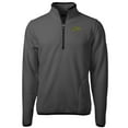 thumbnail image 2 of Men's Cutter & Buck Gray George Mason Patriots Cascade Eco Sherpa Fleece Quarter-Zip Pullover Jacket, 2 of 3