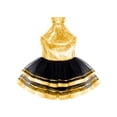 thumbnail image 3 of vastwit Girls Jazz Latin Ballet Dance Costume Leotard Jumpsuit Kid Sleeveless Sequins Mesh Tutu Dance Dress Gold 8, 3 of 5
