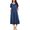 Blue, variant on Womens House Dress Nightgown with Pockets Long Nightdress for Women