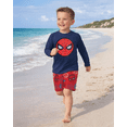 thumbnail image 6 of Marvel Spider-Man Boys Rash Guard Set - 2 Piece UPF50+ Quick Dry Swim Shirt & Swim Trunks for Boys (3T-12), 6 of 6