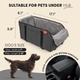thumbnail image 2 of Asiento de coche BurgeonNest, consola central para perros pequeños de hasta 5 kg, 2 of 8