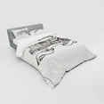 thumbnail image 3 of Ambesonne Vintage Bedding Set 3 Pcs, Retro Locomotive, Twin, Cream and Black, 3 of 3