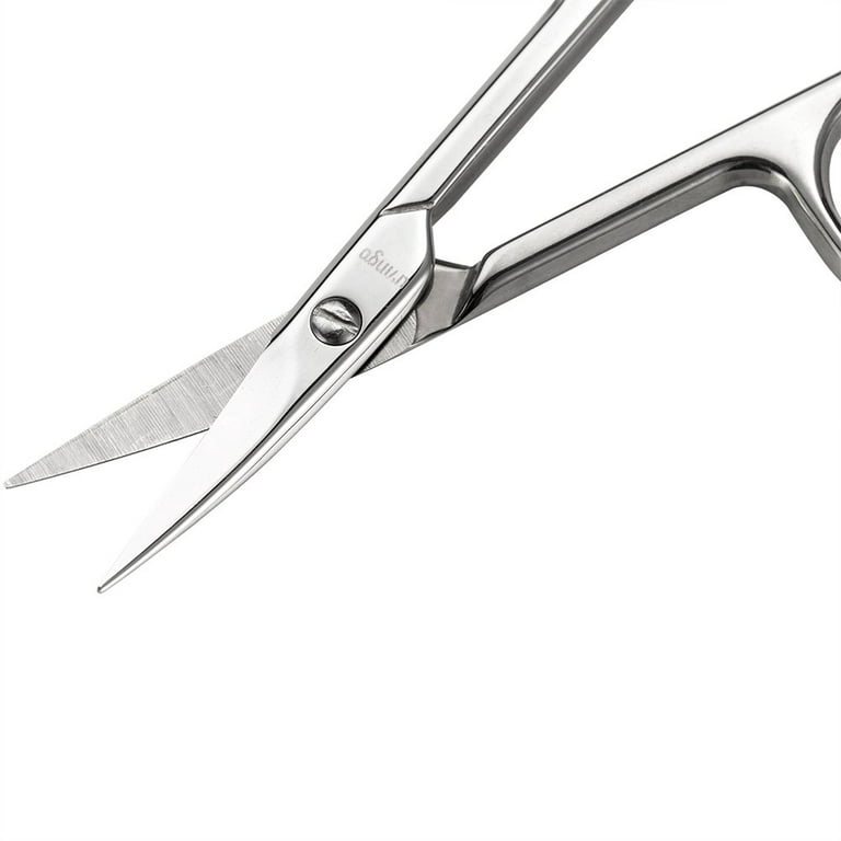 LIVINGO Premium Manicure Scissors Multi-purpose Stainless Steel Cuticle  Pedicure Beauty Grooming Kit for Nail, Eyebrow, Eyelash, Dry Skin Curved  Blade