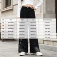 thumbnail image 3 of CAUYDY Girls Jeans Denim Elastic Wasit Wide Leg Baggy Pants Tween Clothes School Girls Jeans Sizes 13-14 Years, 3 of 9
